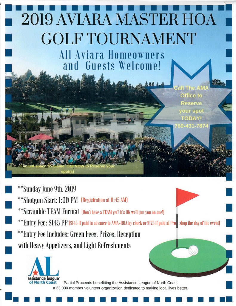Aviara's Golf Tournament Flyer